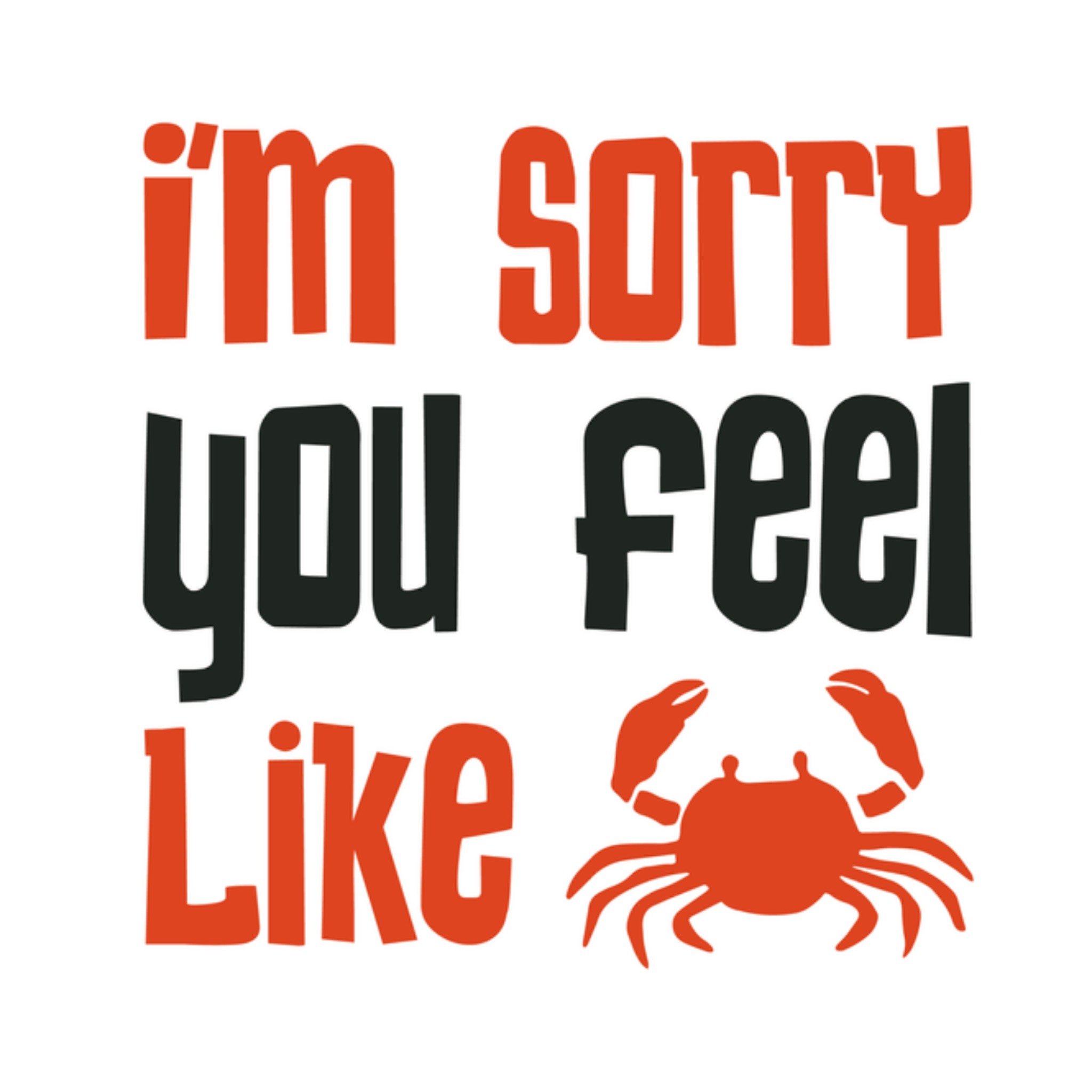 Greetz Beterschapskaart Feel like crab Vierkant