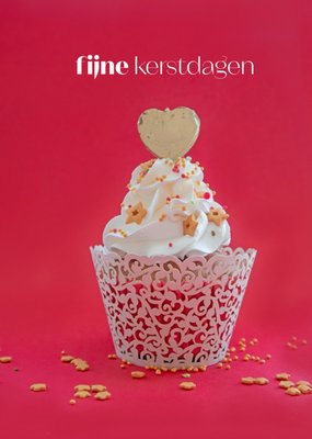 Photoflash | Kerstkaart | Cupcake | Fijne kerstdagen