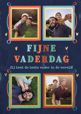 Greetz | Vaderdagkaart | Fijne Vaderdag | Foto Collage Met Aanpasbare Tekst En Foto