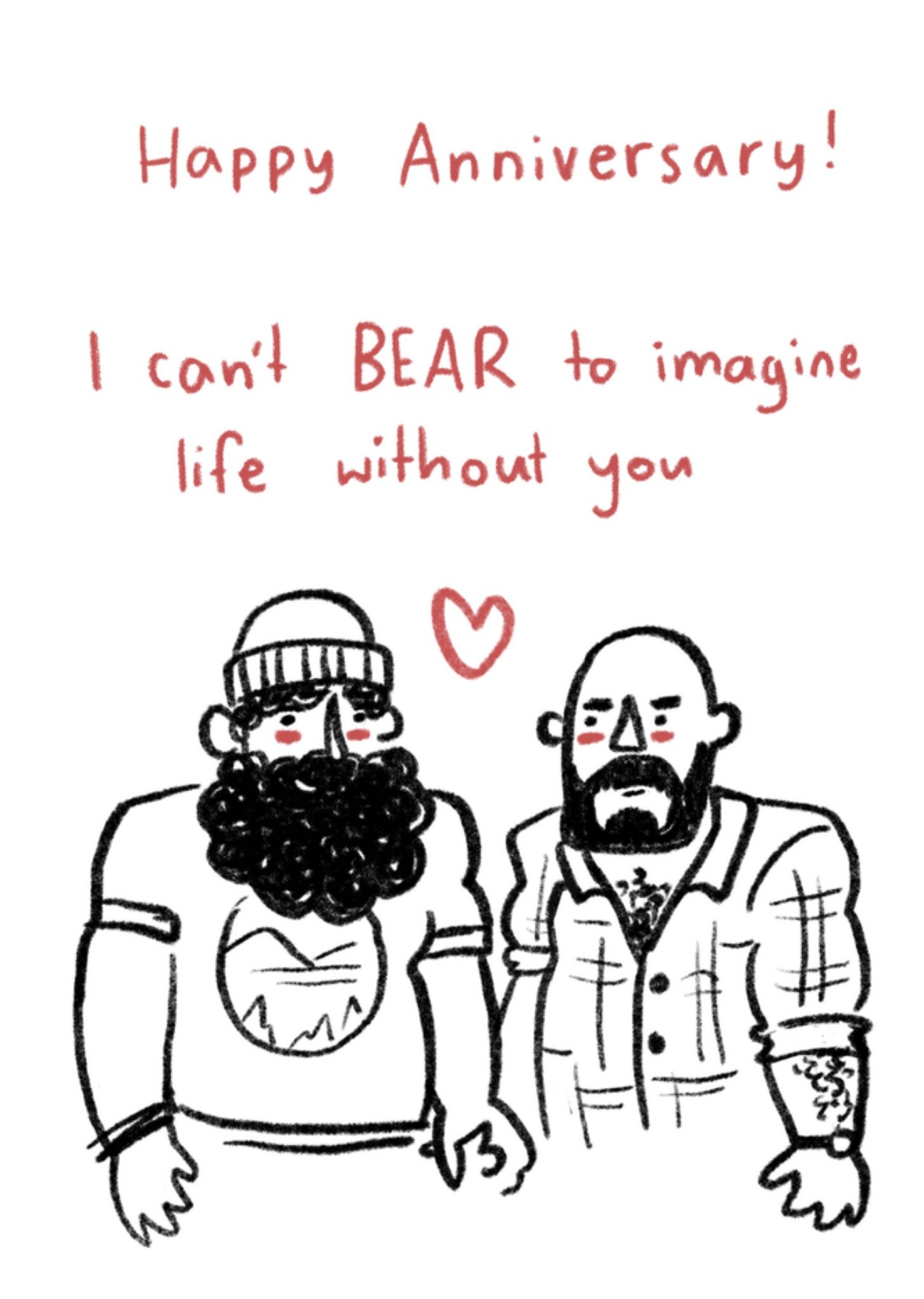 Huwelijksjubileum illustratie Kaart Greetz