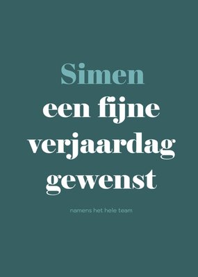 Effen Achtergrond Typografisch Verjaardag Kaart