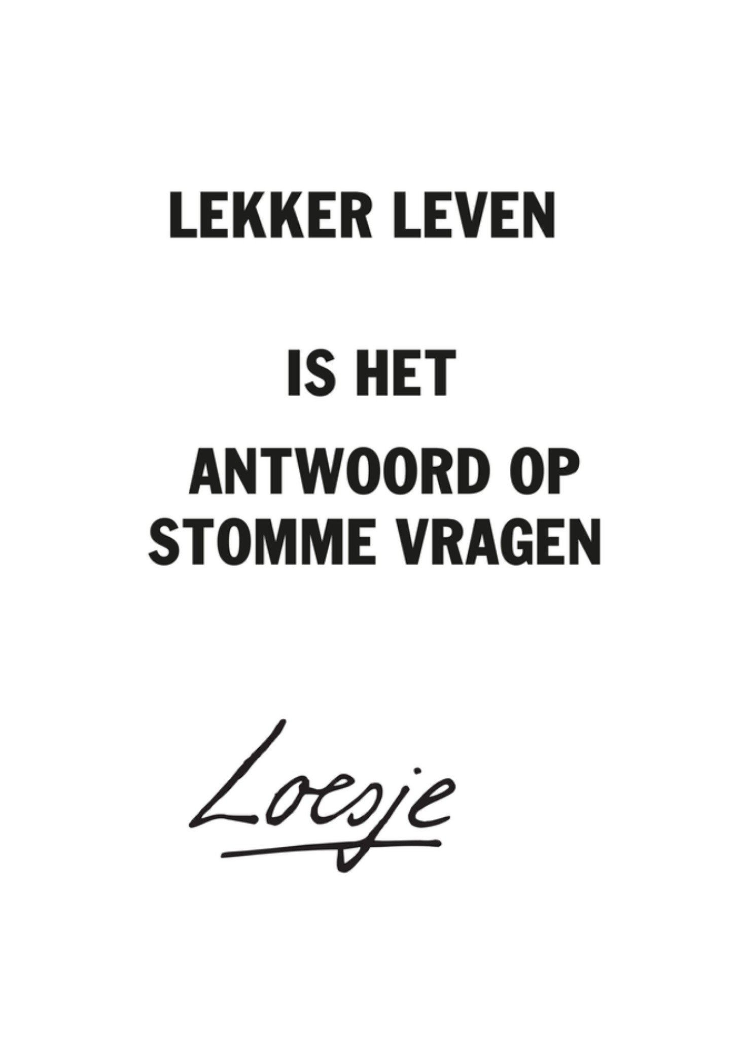 Zomaar kaart Succes Kaart Loesje