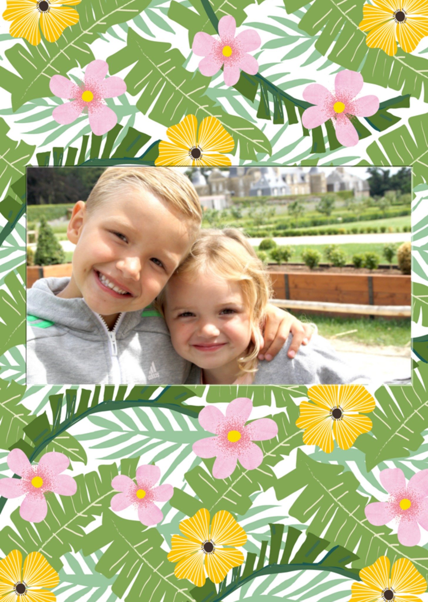 Paaskaart fotokaart bloemen Kaart Tsjip