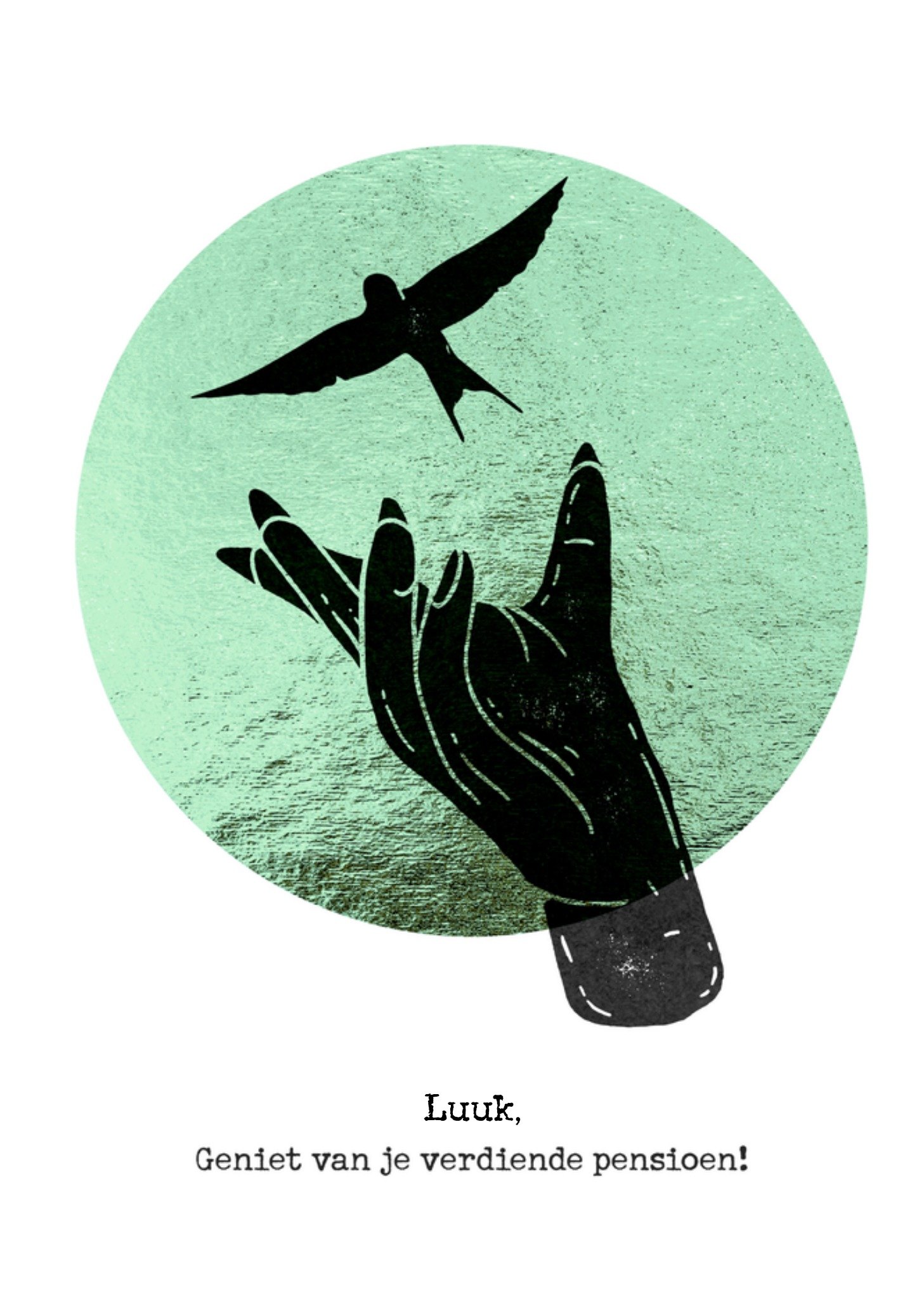 Pensioenkaart Aquarel Kaart Bright Spot