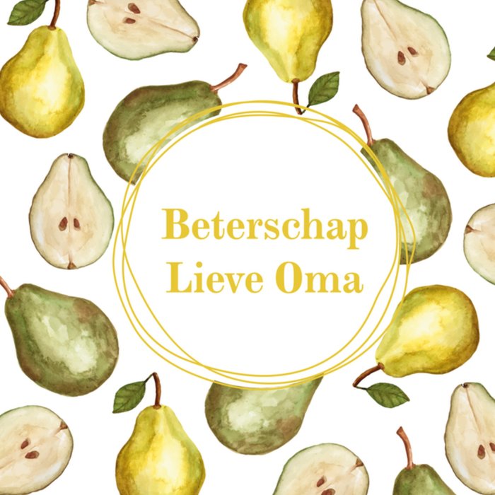 Greetz | Beterschapskaart | peren | met naam