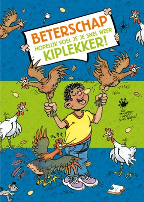 Jan van Haasteren Junior | Beterschapskaart | Kiplekker