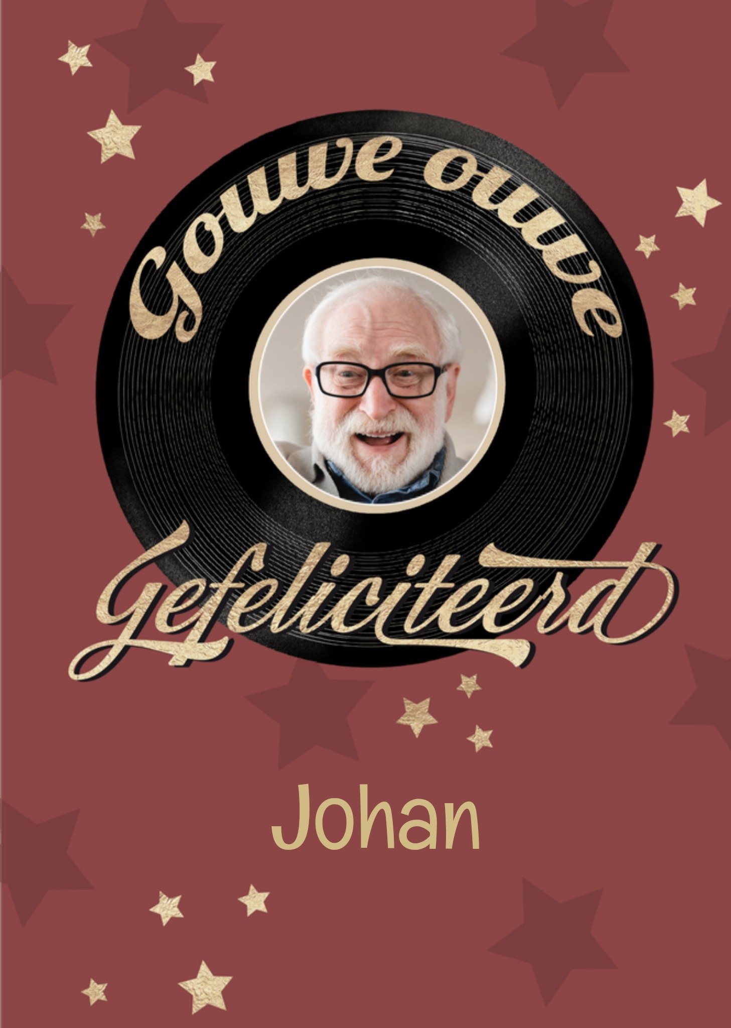 Verjaardagskaart Gouwe ouwe Tsjip