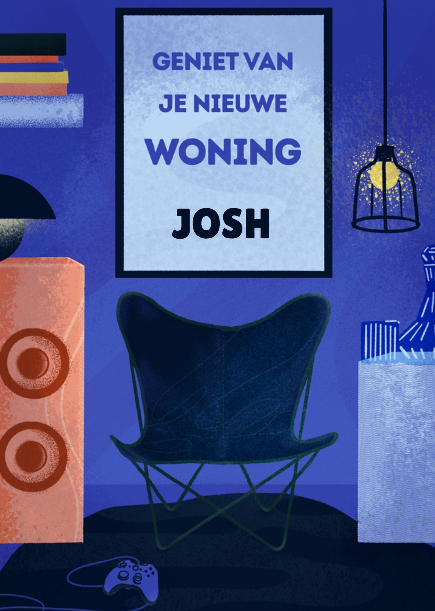 Nieuwe woning Illustratie Kaart Greetz