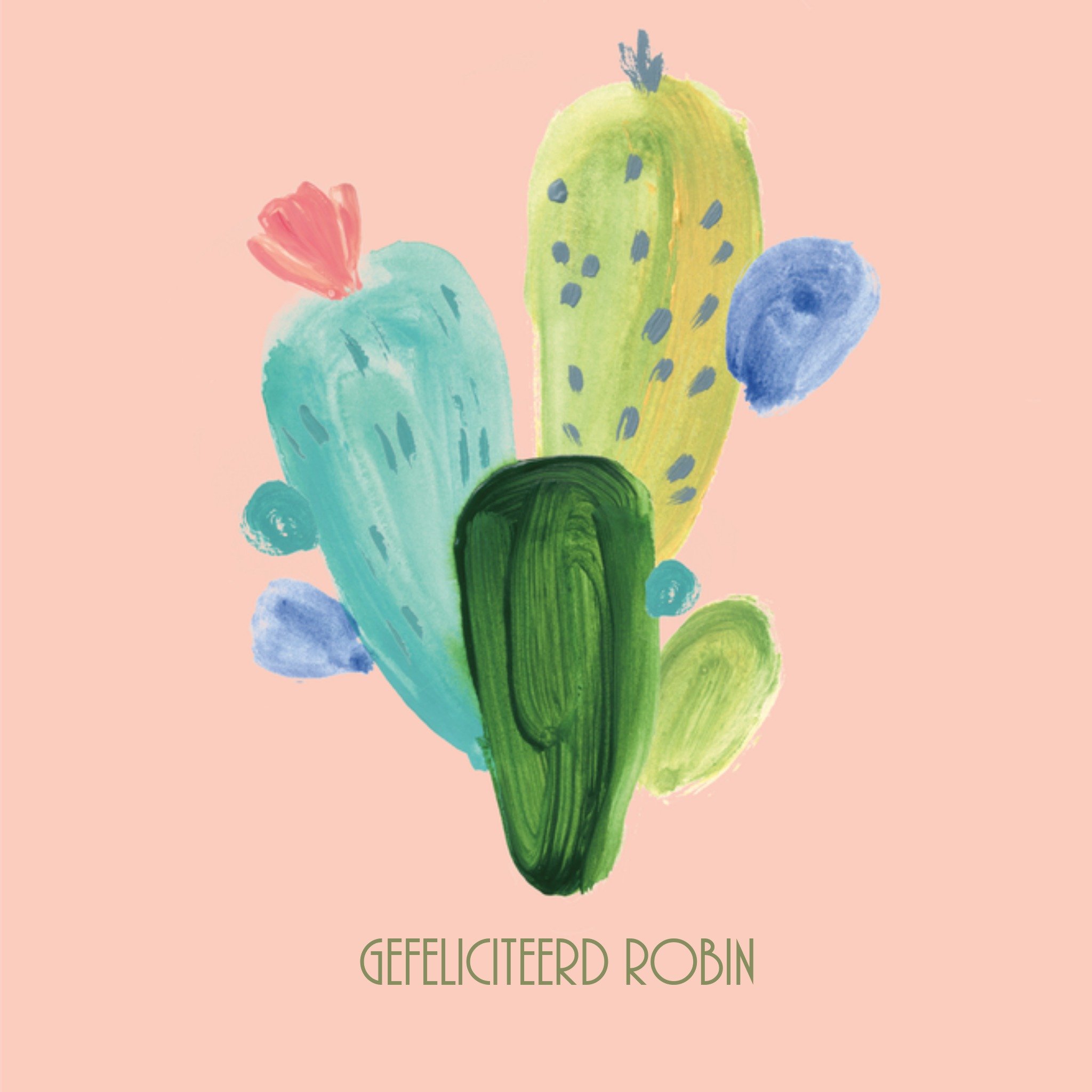 Verjaardagskaart Cactussen Vierkante Kaart UK Greetings