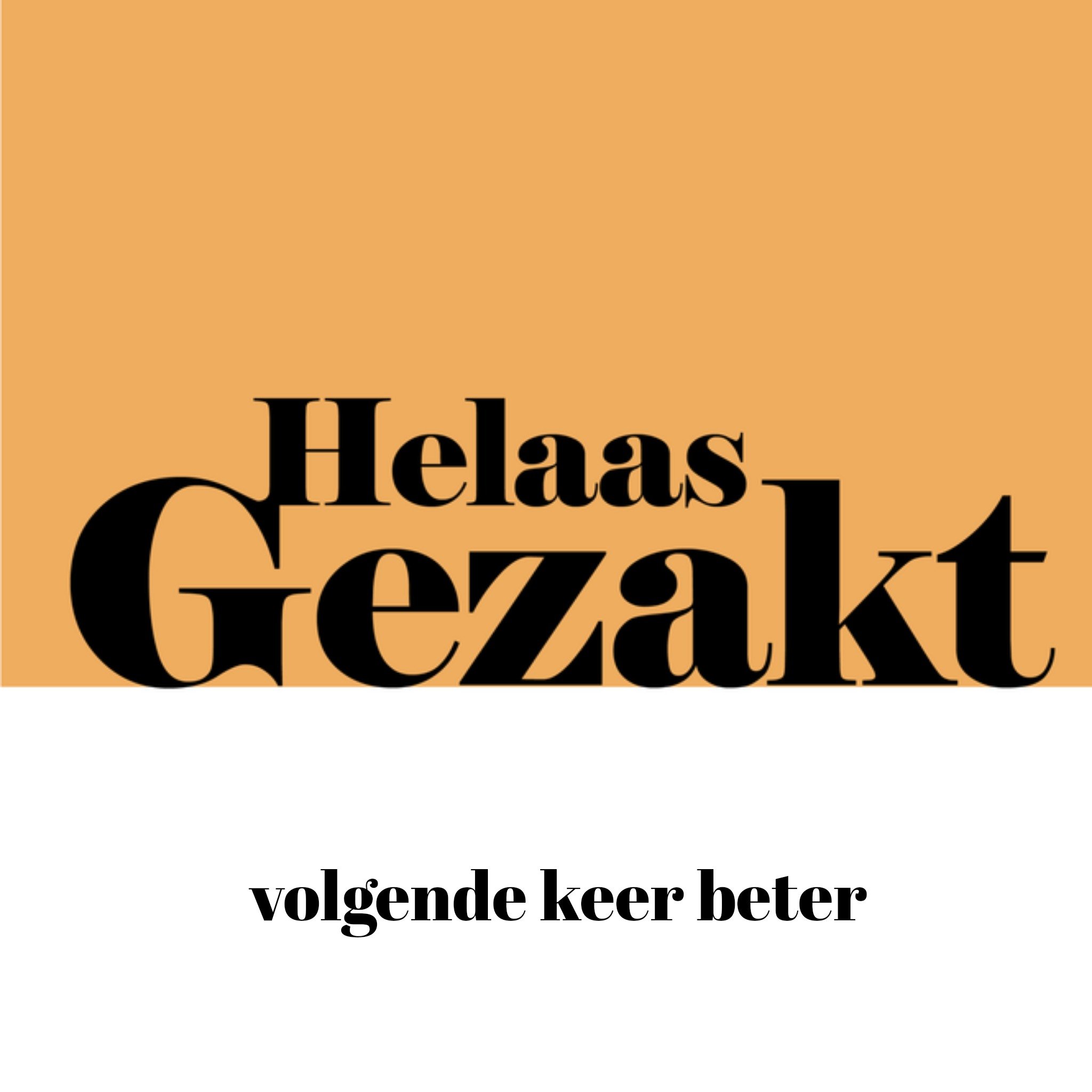 Greetz Gezakt kaart helaas gezakt Vierkant