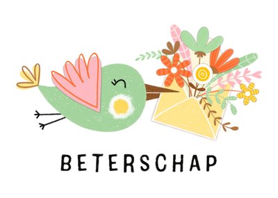 Marieke Witke | Beterschapskaart | Bloemen