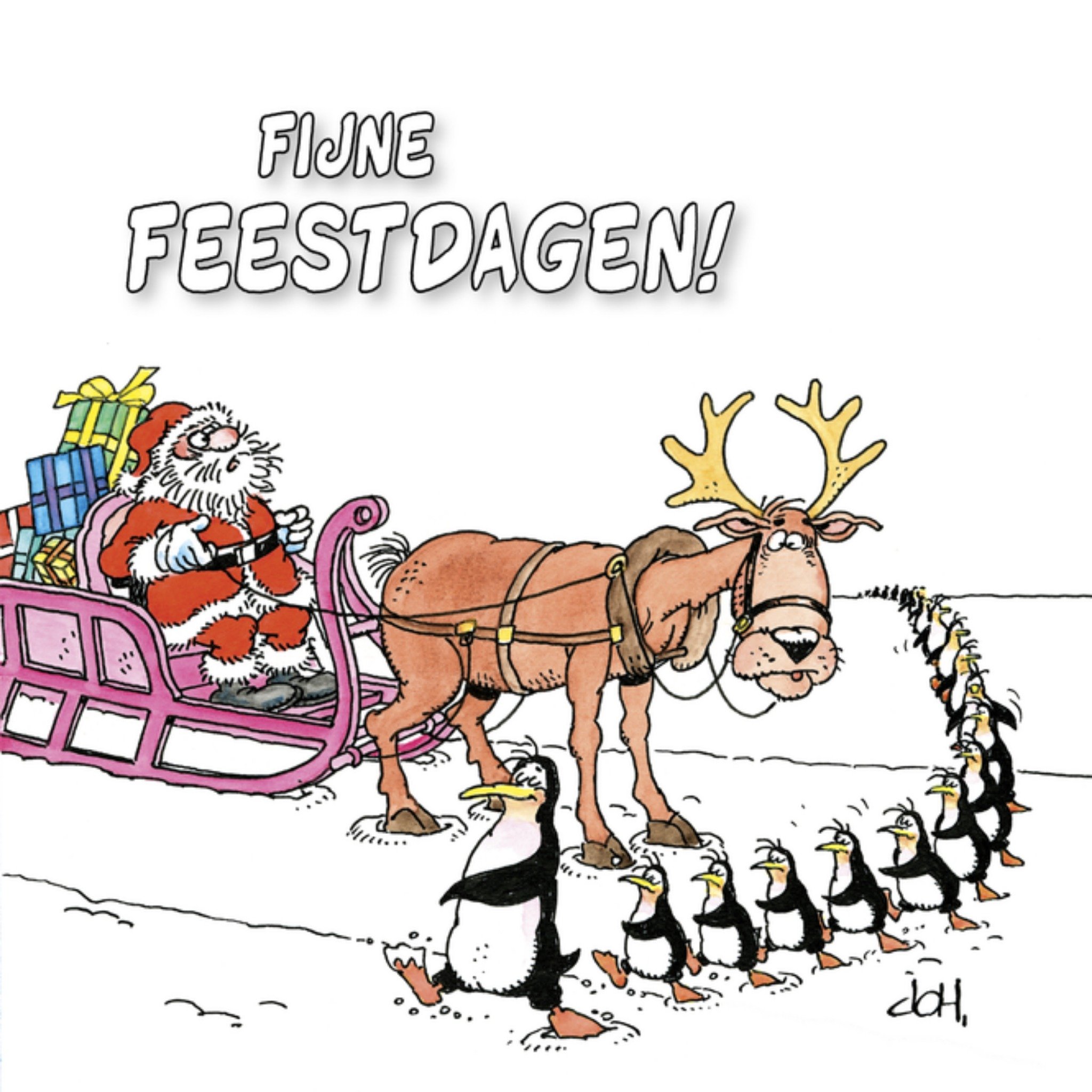 Kerstkaarten Humor Jan van Haasteren