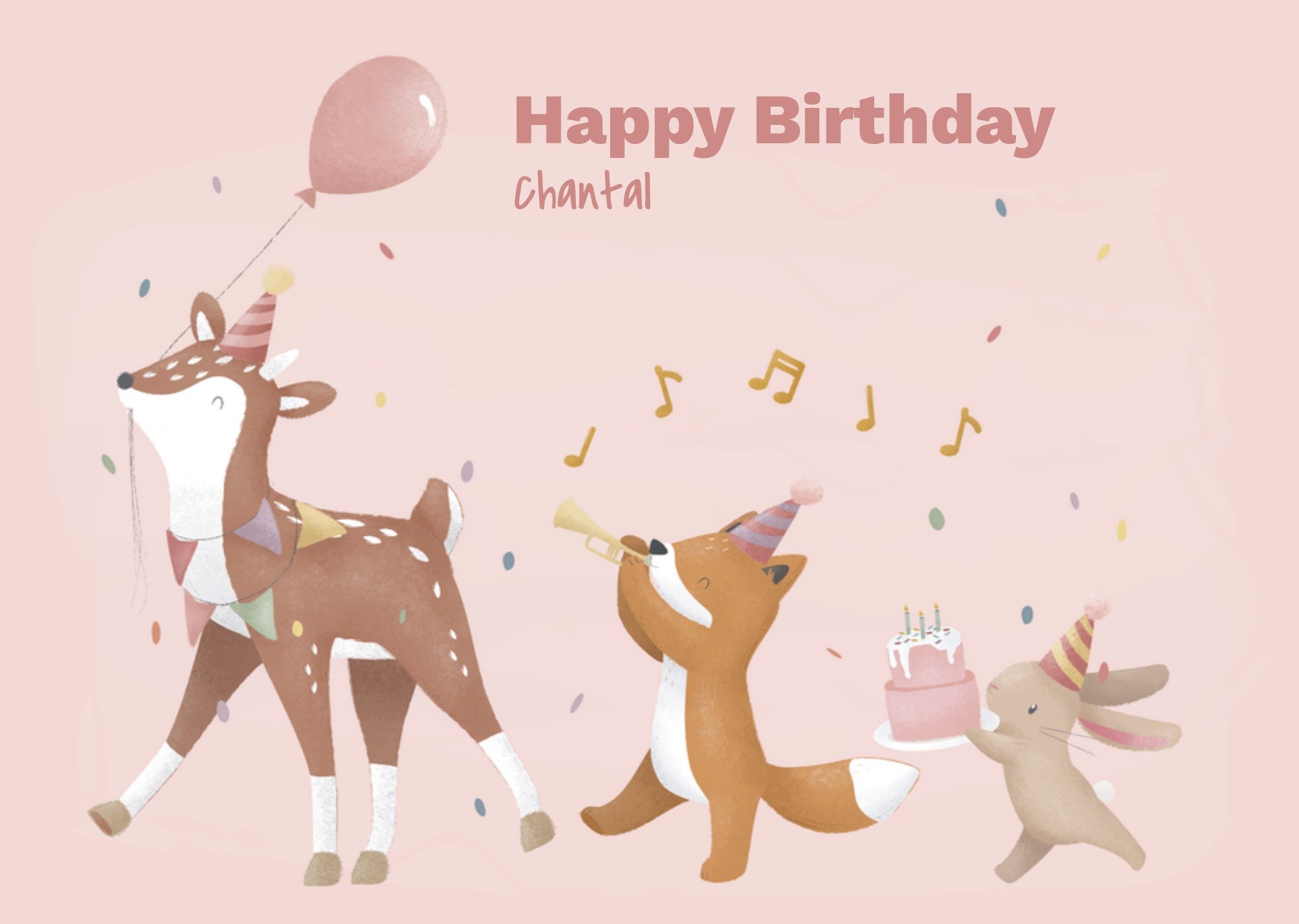 Verjaardagskaart Dieren Meisje Kaart Little Dutch