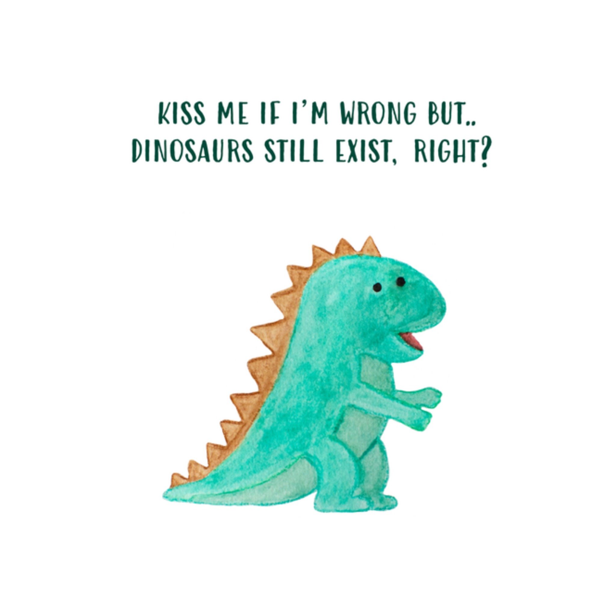 Greetz Valentijnskaart Dinosaurus Vierkant