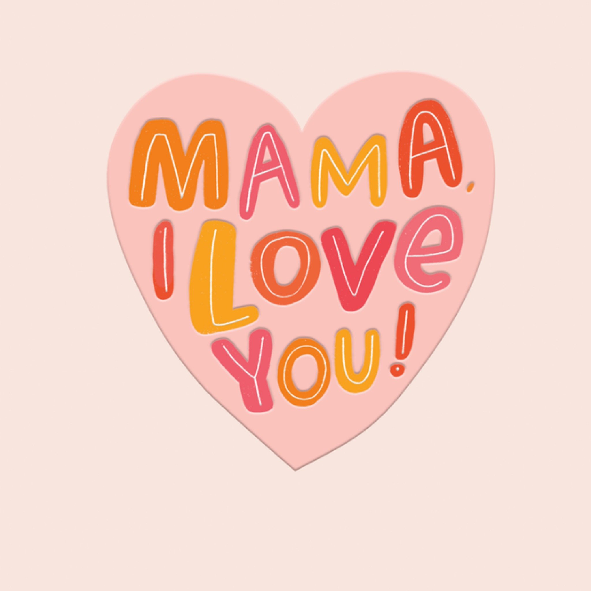 Moederdagkaart Mama i love you UK Greetings