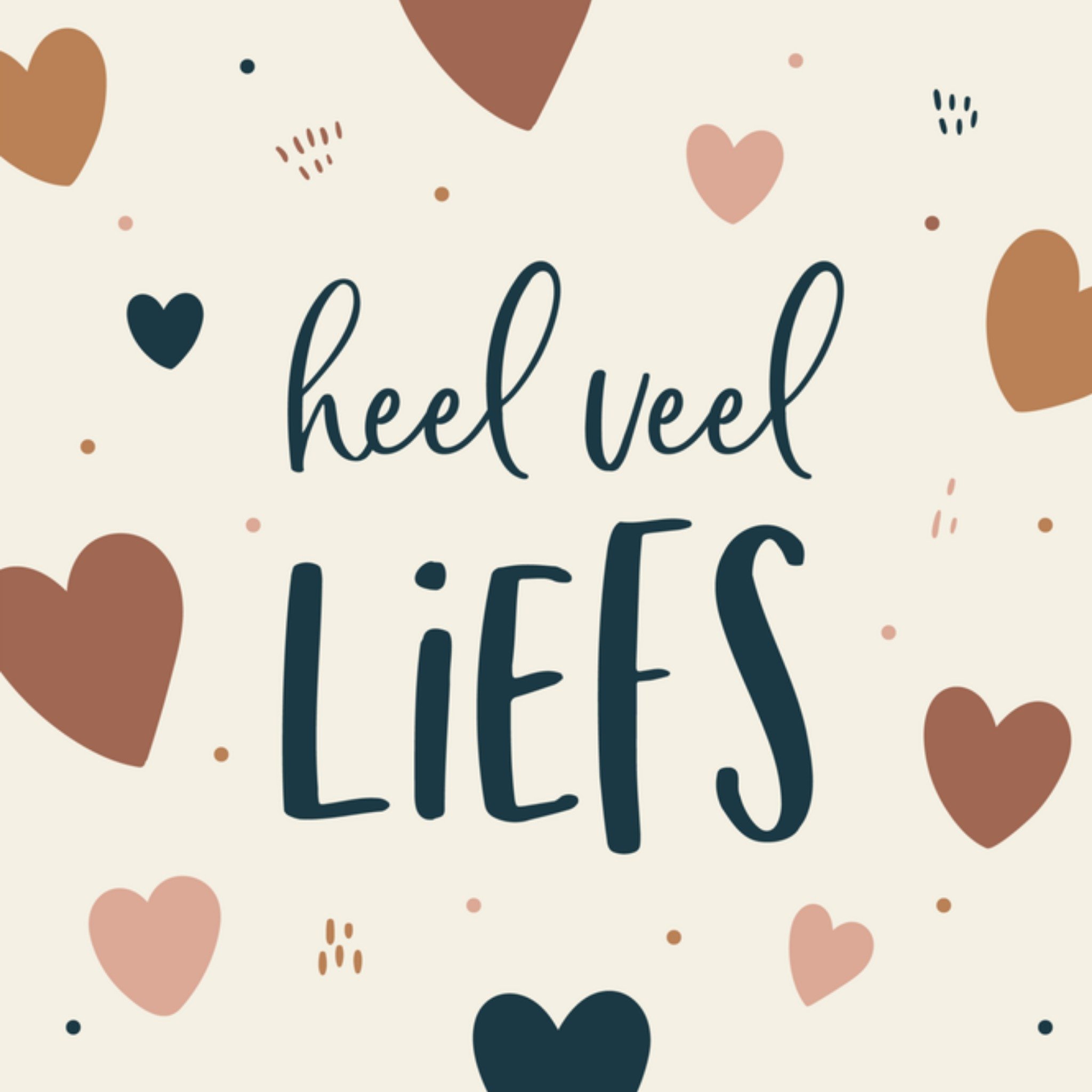 Papercute Zomaar kaart heel veel liefs Vierkant