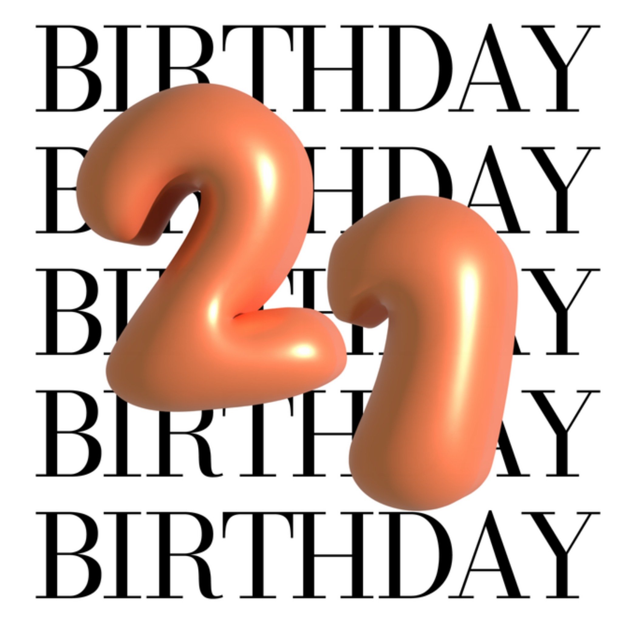 Greetz Verjaardagskaart Love Bubble 21 Vierkant