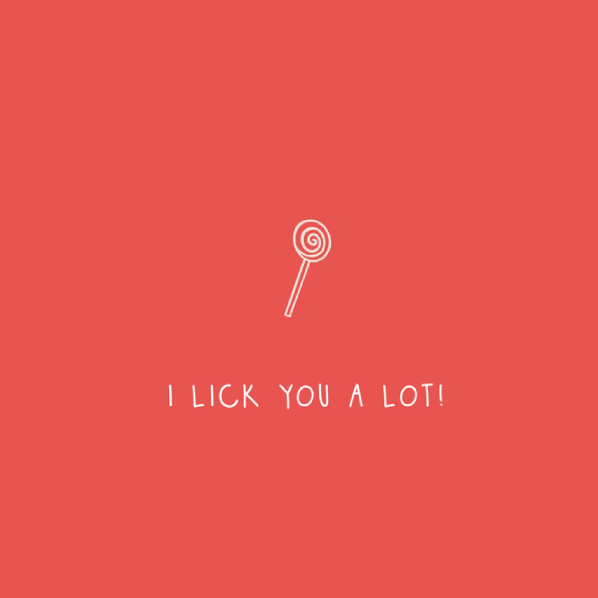 Greetz Valentijnskaart Funky Vibes Lolly Vierkant