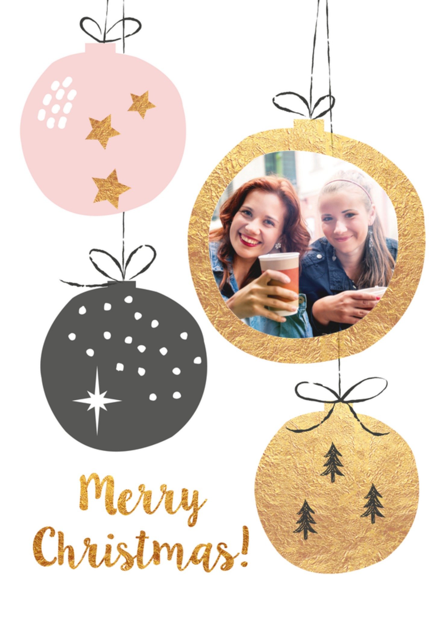 Kerstkaart fotokaart Tsjip