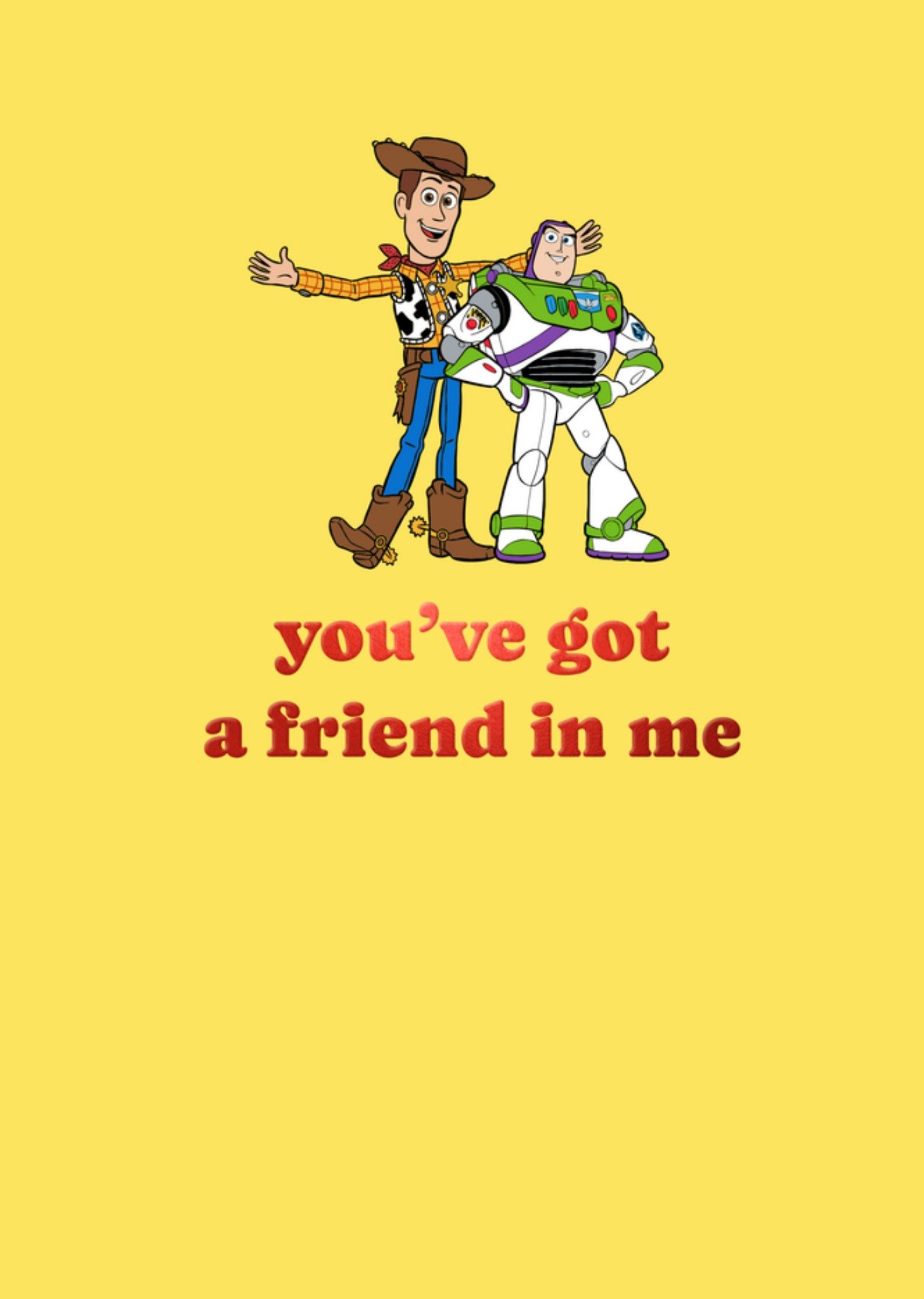 Disney Verjaardagskaart Woody and Buzz Lightyear You