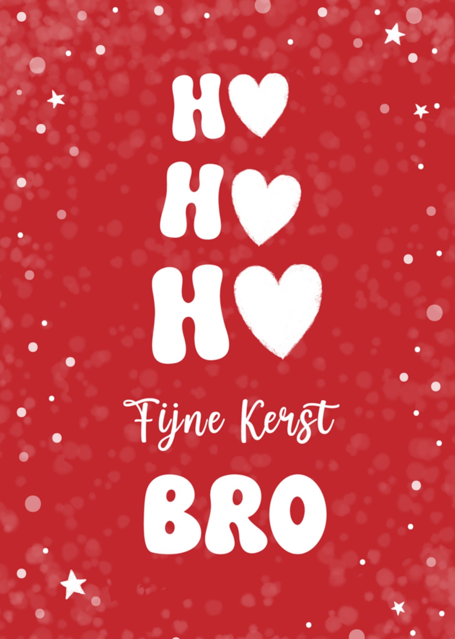 Liefs Jansje Kerstkaart Ho Ho Ho Fijne Kerst Bro Standard Card