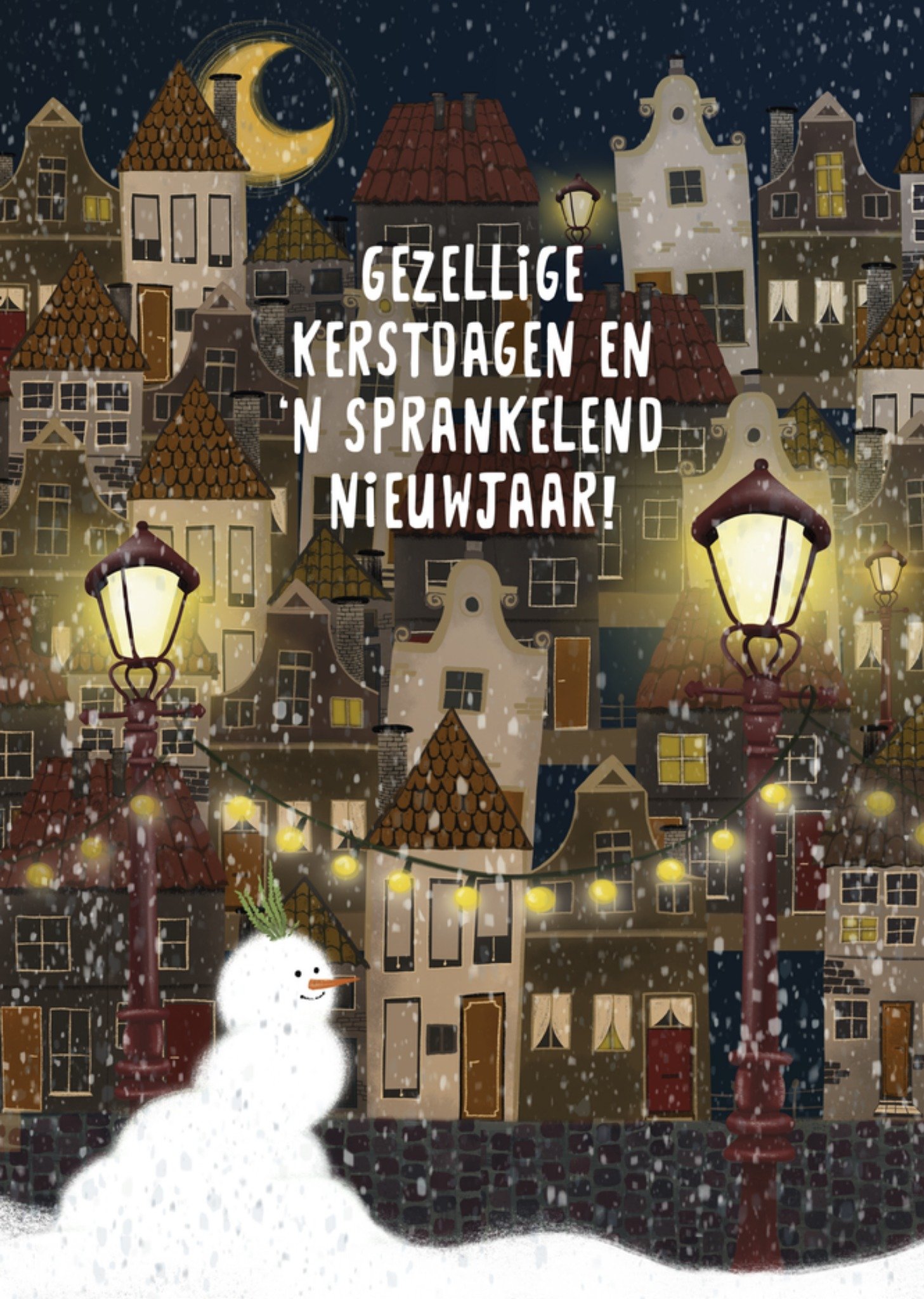 Fishuals Patricia Hooning Kerstkaart Gezellige kerstdagen Standard Card