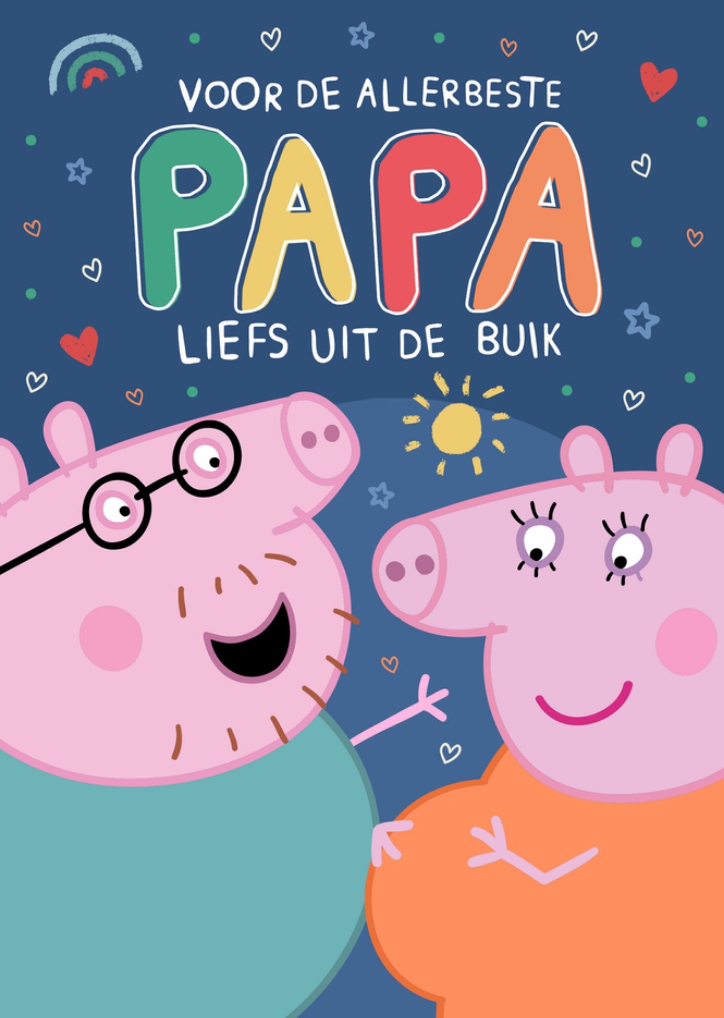 Vaderdagkaart Voor De Allerbeste Papa Kaart Peppa Pig