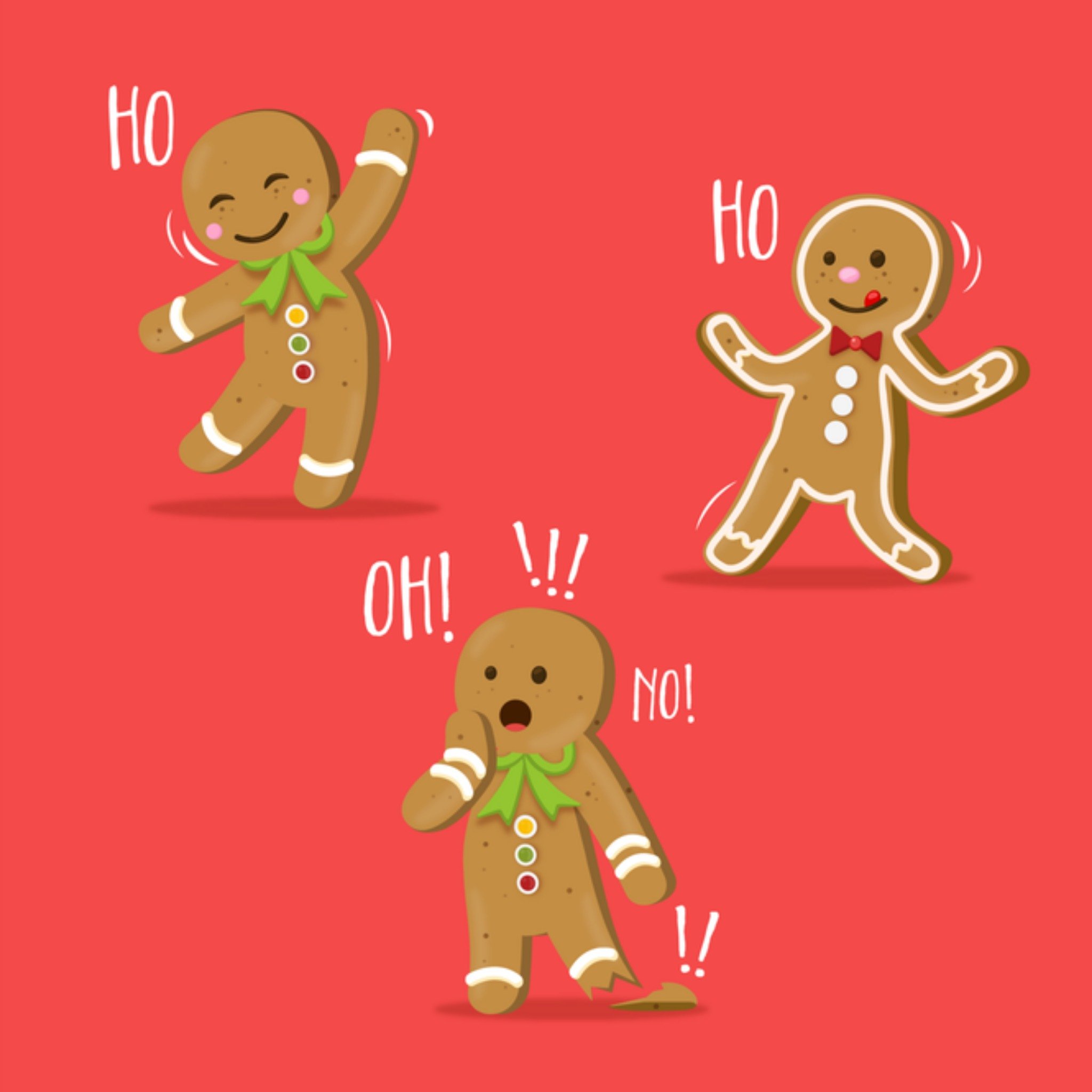 Greetz Kerstkaart koekjes Vierkant