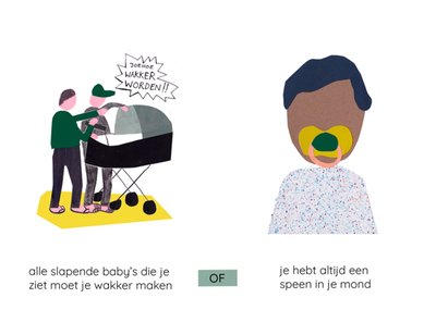 Dilemma op Dinsdag | Geboortekaart | Grappig