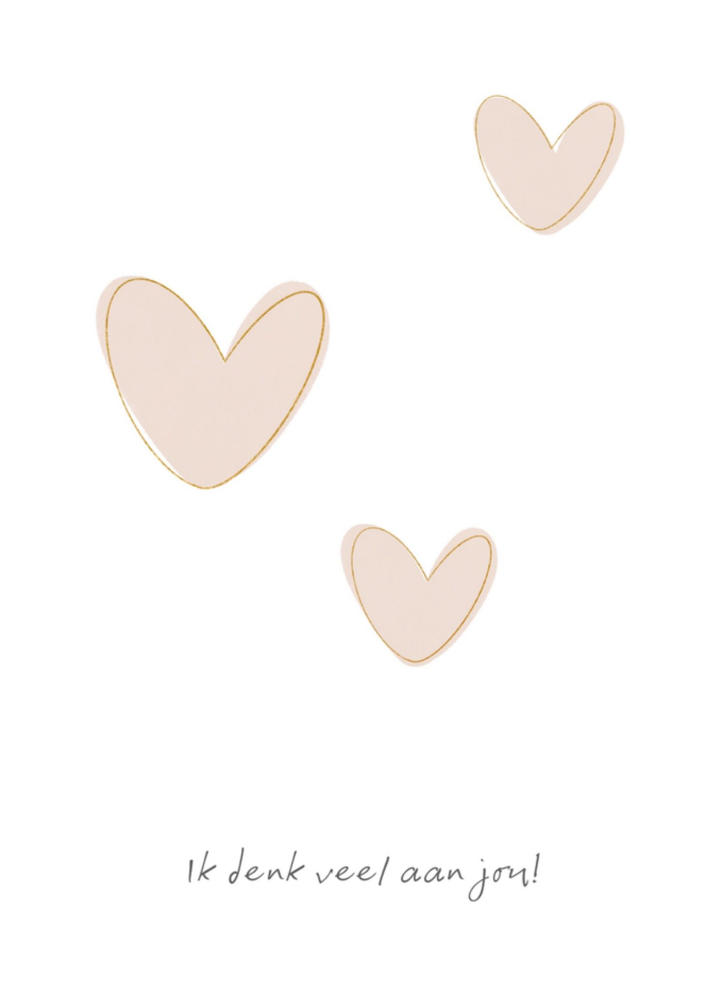 Denken aan kaart hartjes Kaart Greetz