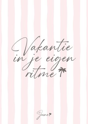 ByJune | Vakantie kaart | Vakantie in je eigen ritme