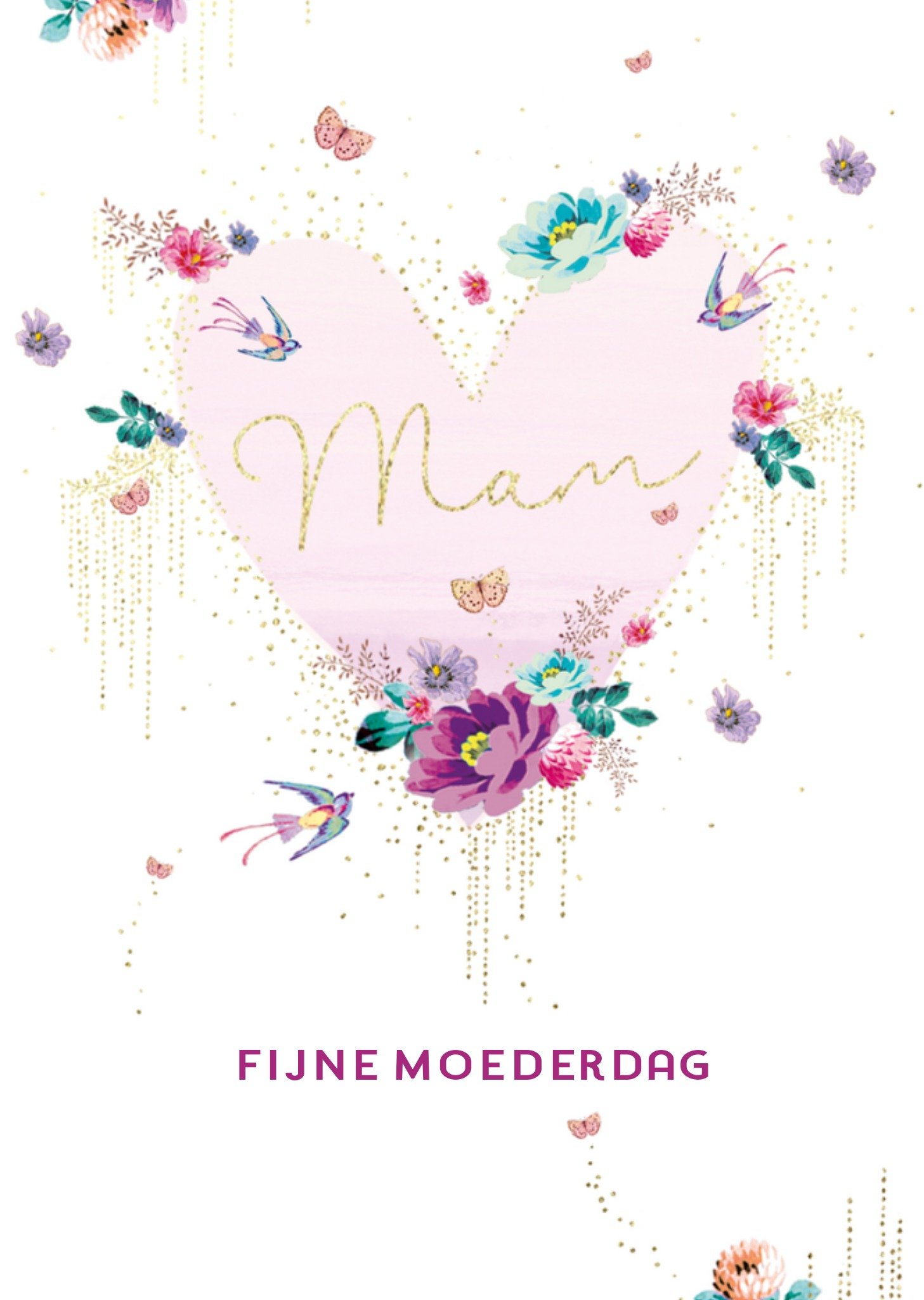 Moederdagkaart hart mam Kaart Paperlink