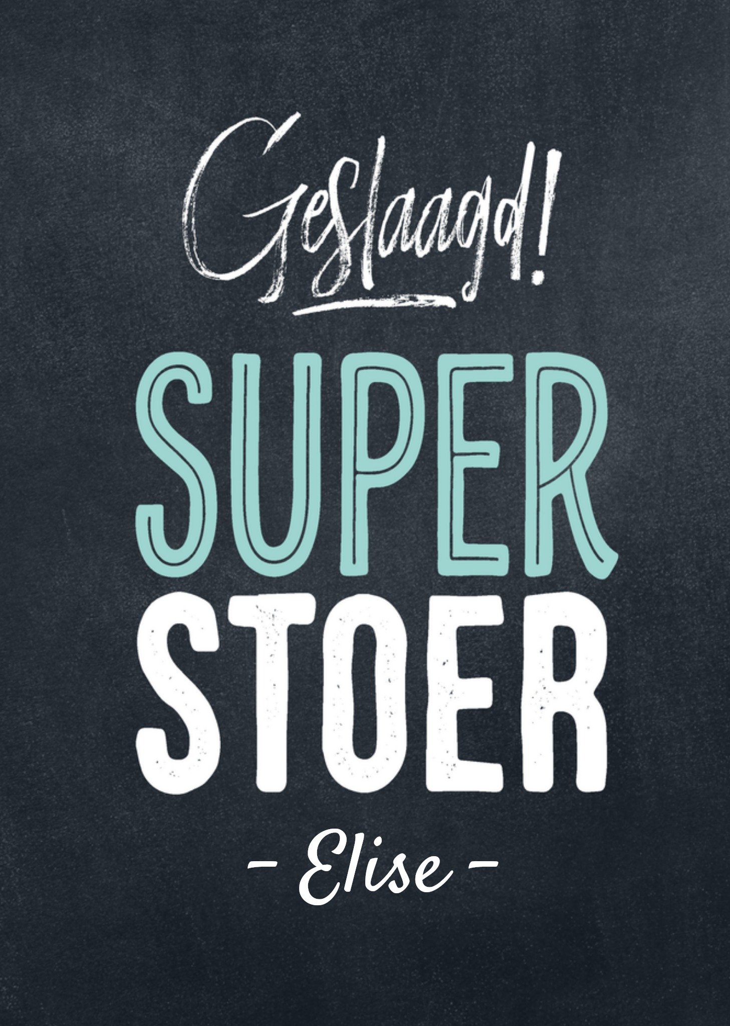 Geslaagd kaart Met naam Kaart Luckz