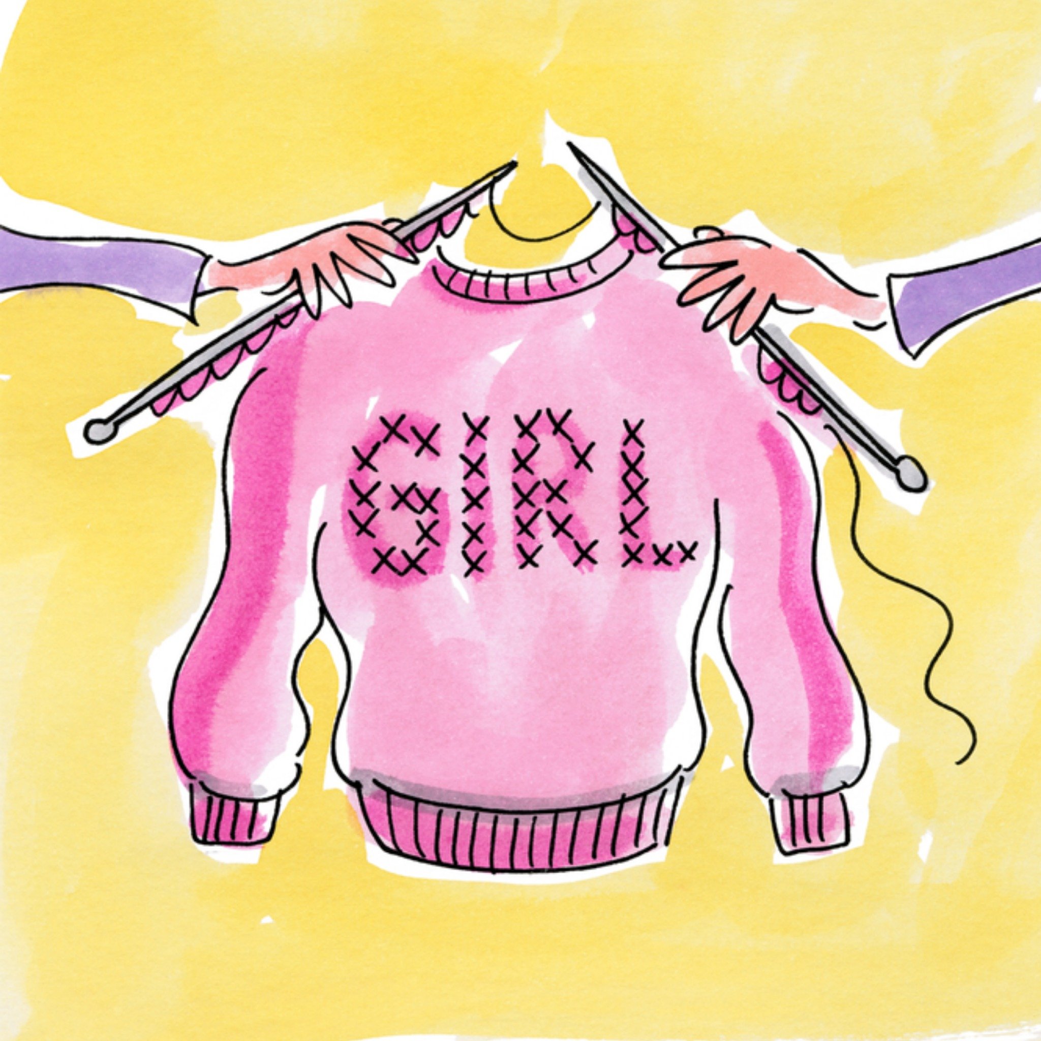 Geboortekaart trui Vierkante Kaart Blond Amsterdam