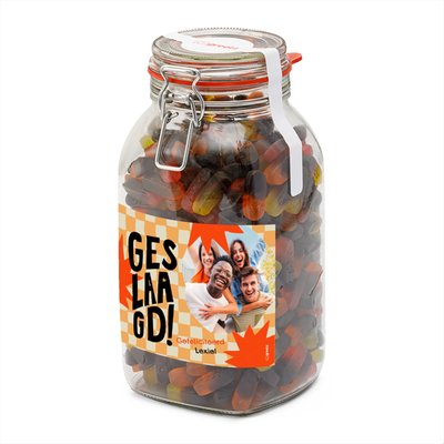 Redband | Snoeppot Dropfruit | 1,9 kg | Geslaagd! met eigen foto en tekst