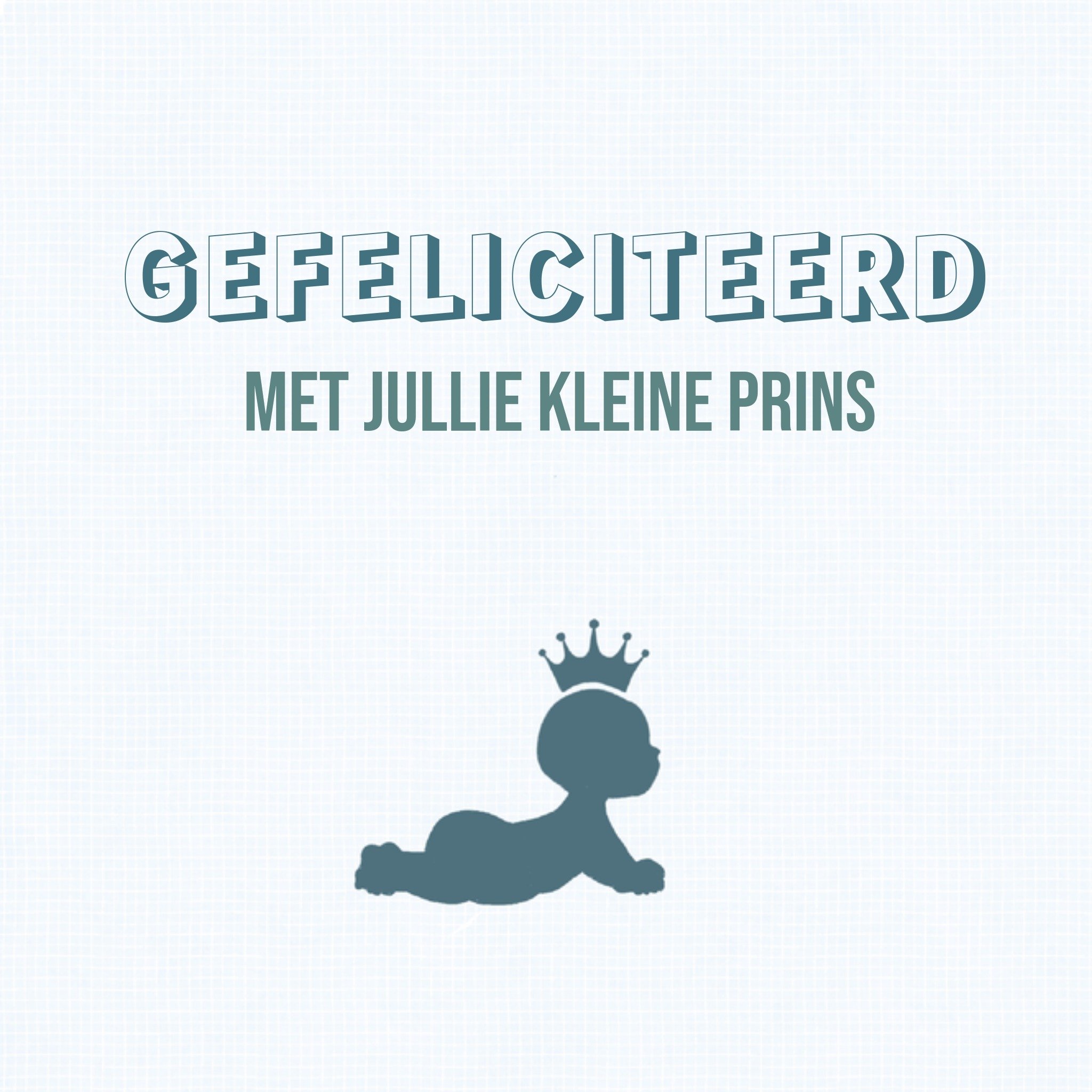 Greetz Geboortekaart Felicitatie Vierkant