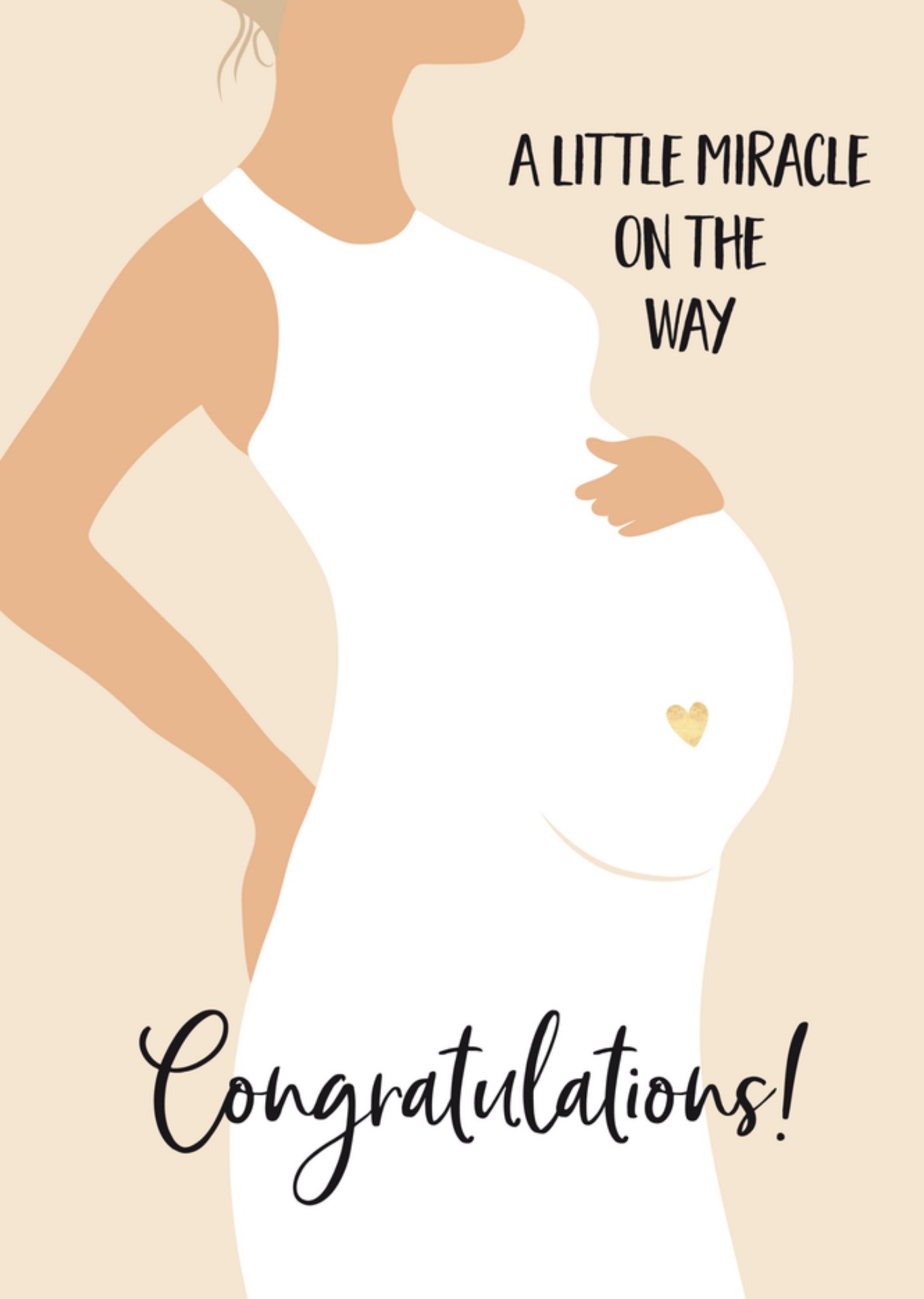 Zwangerschapskaart Illustratie Kaart Tsjip