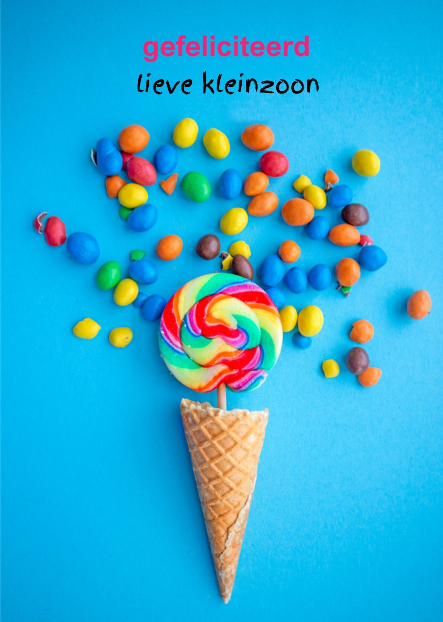 Verjaardagskaart Kleinzoon Aanpasbare tekst Kaart Photoflash