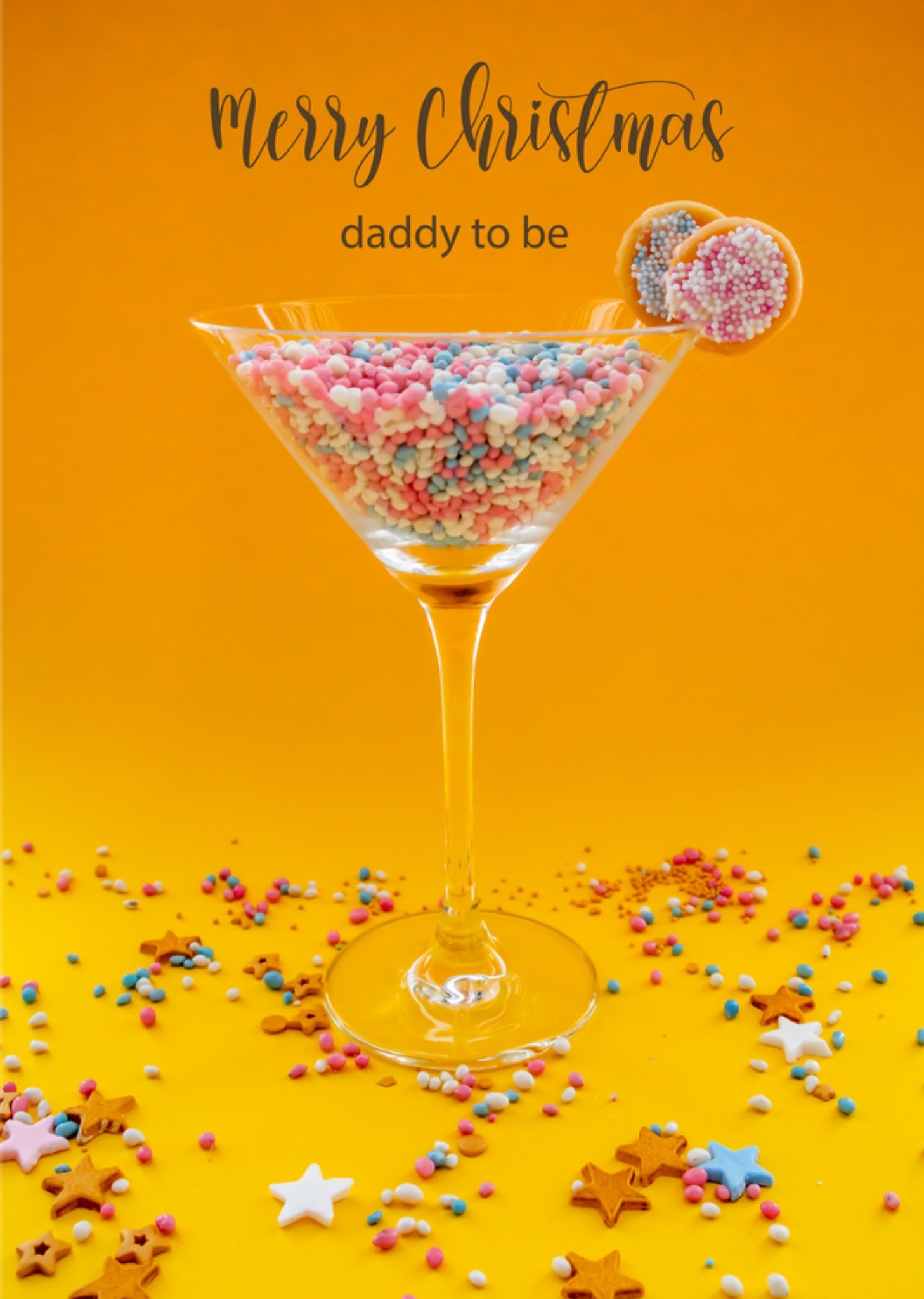 Kerstkaart Daddy to be Photoflash