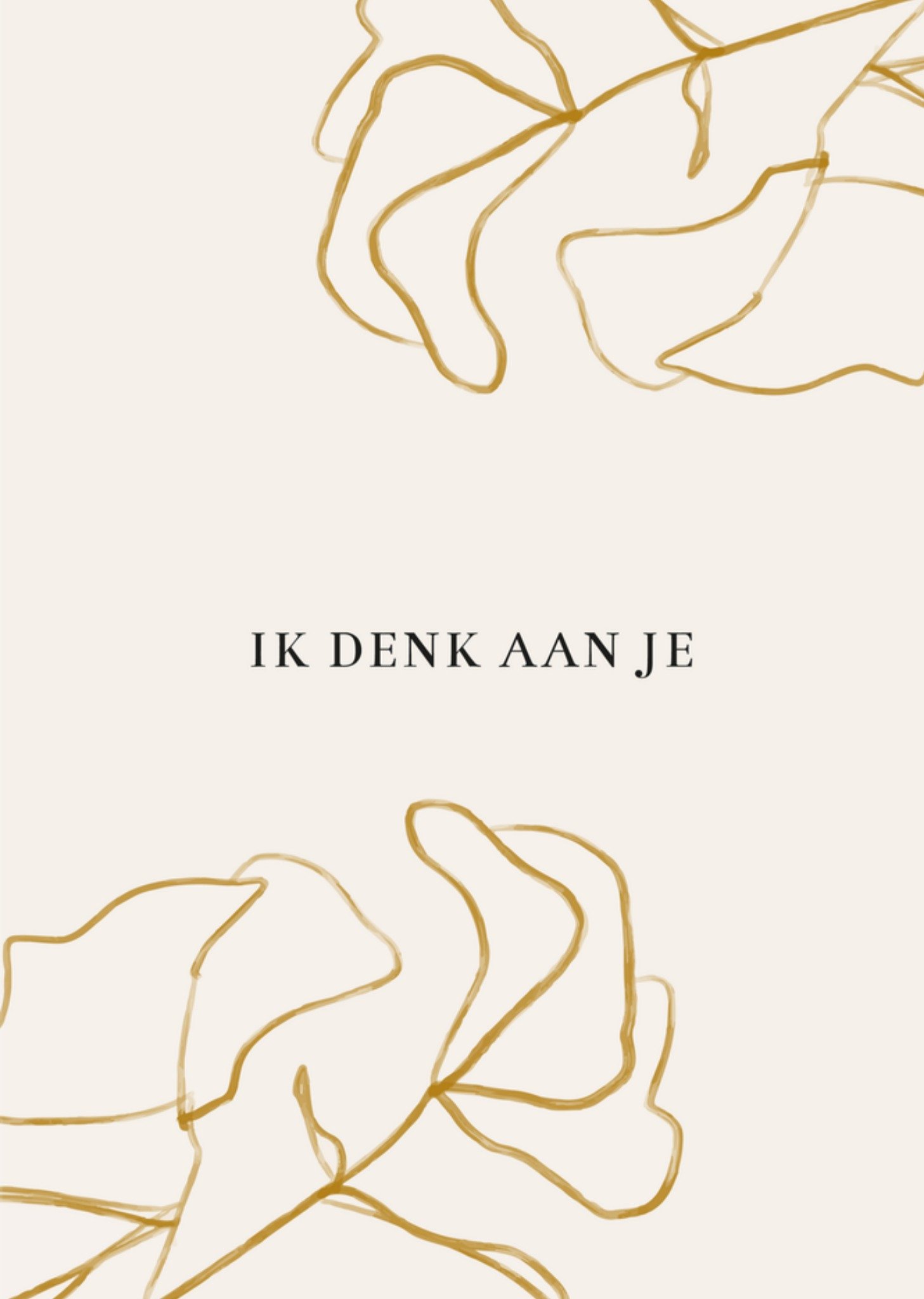 Denken aan kaart Ik denk aan je Kaart Dagelijksebroodkruimels