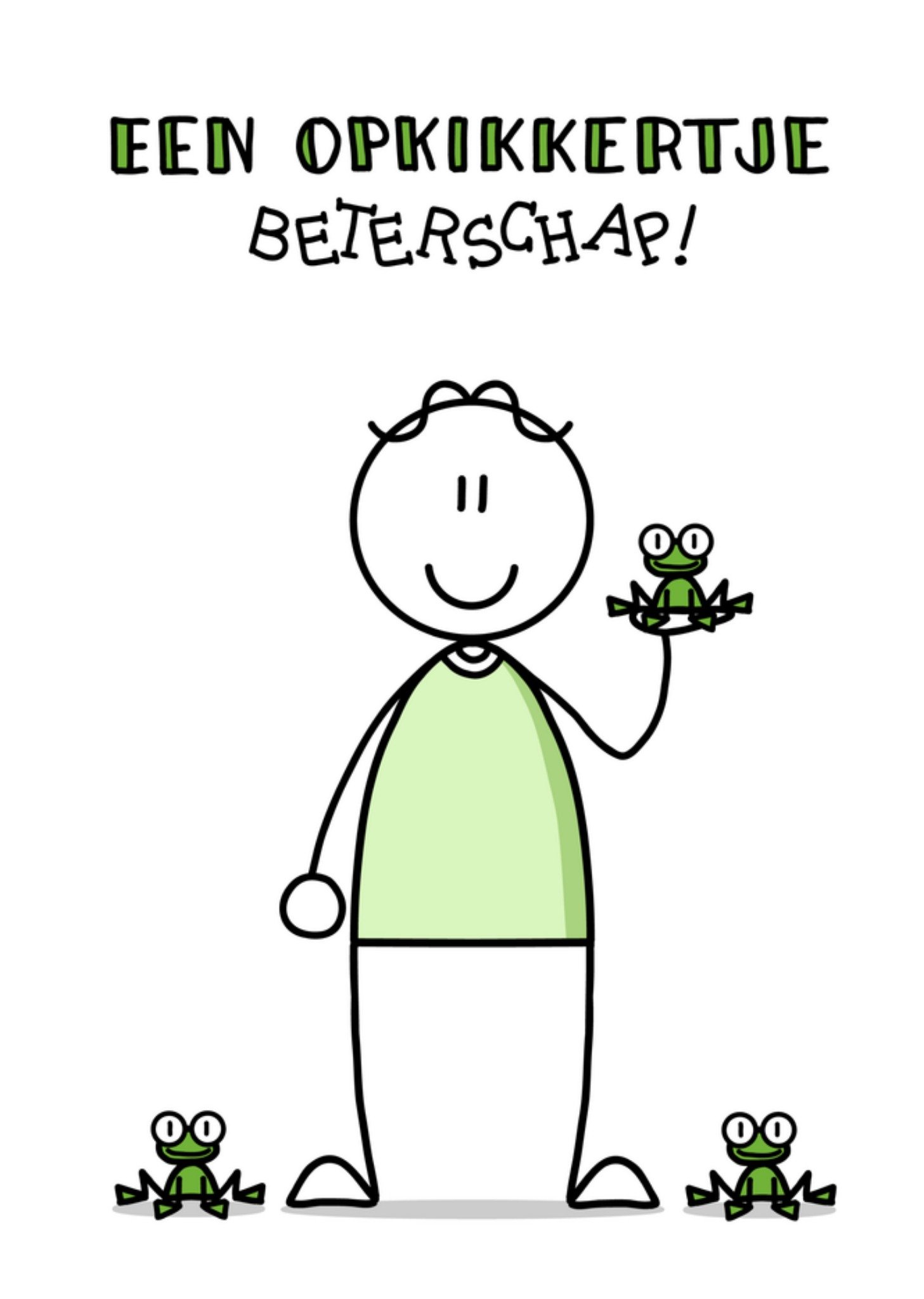 Beterschapskaart Opkikkertje Kaart YH Tekent