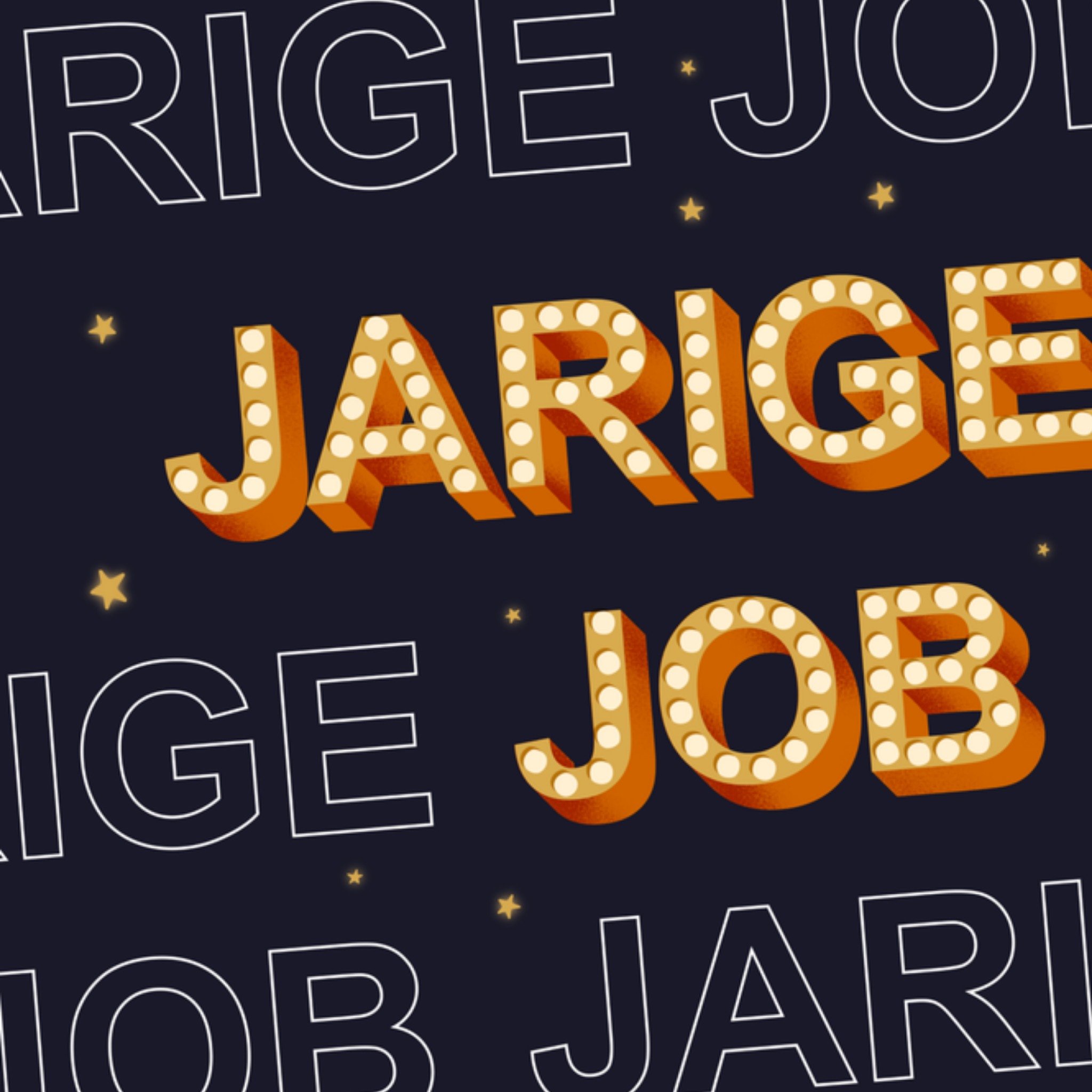 Greetz Verjaardagskaart jarige job Vierkant