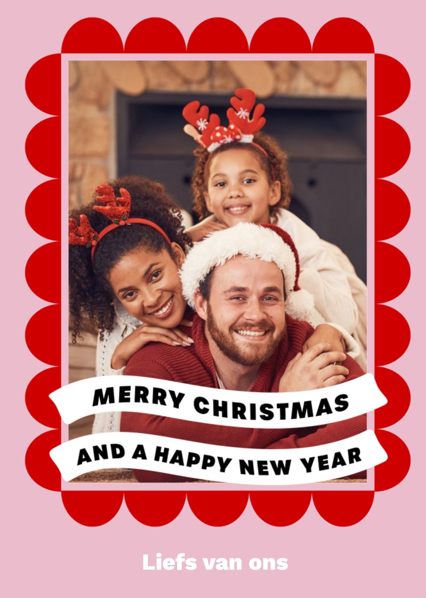 Greetz Kerstkaart Merry Christmas Met foto Standard Card