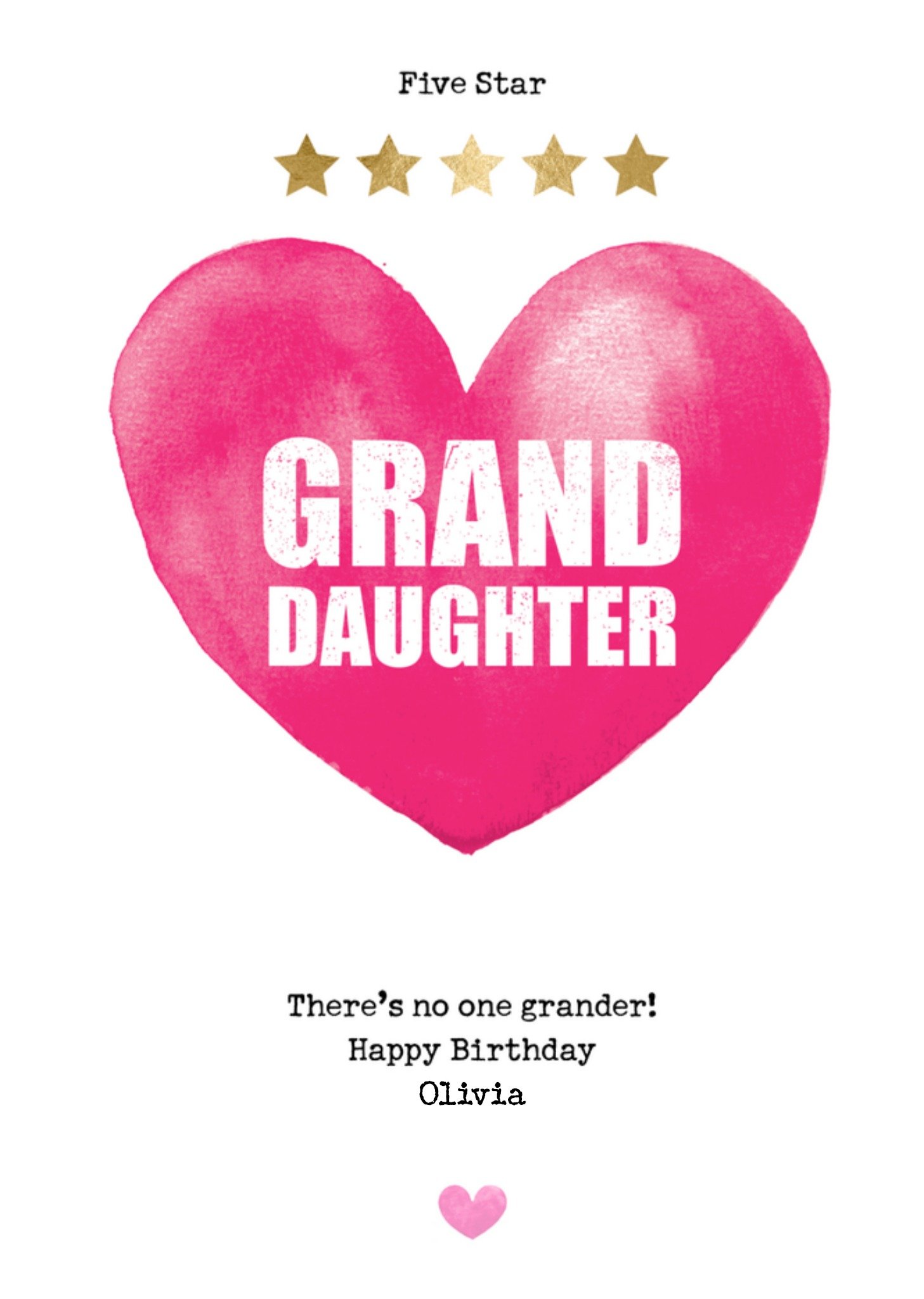 Verjaardagskaart Granddaughter Bright Spot