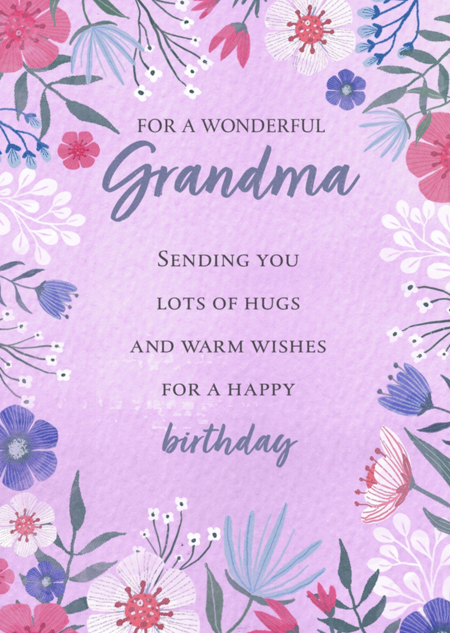 Verjaardagskaart oma Kaart Dalia Clark Design