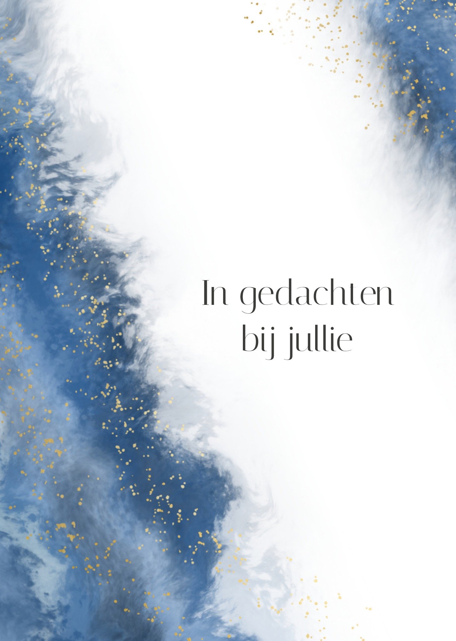 Greetz Condoleancekaart In gedachten bij jullie Standard Card