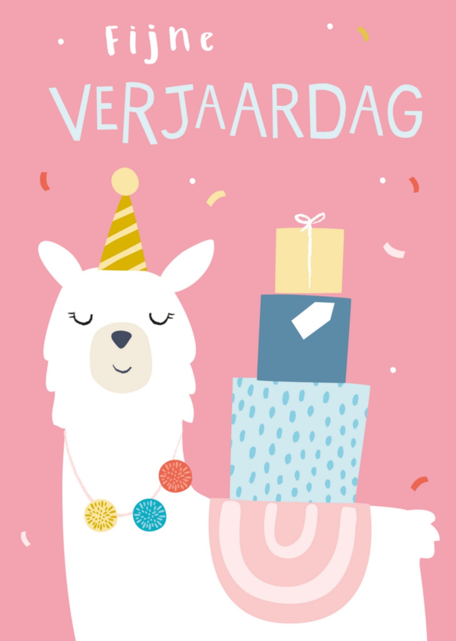 Verjaardagskaart alpaca Kaart Klara Hawkins
