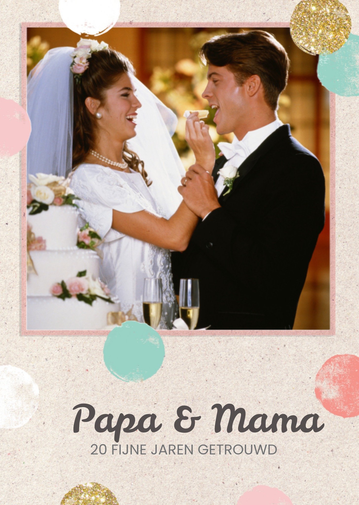 Huwelijksjubileum fotokaart Kaart Greetz