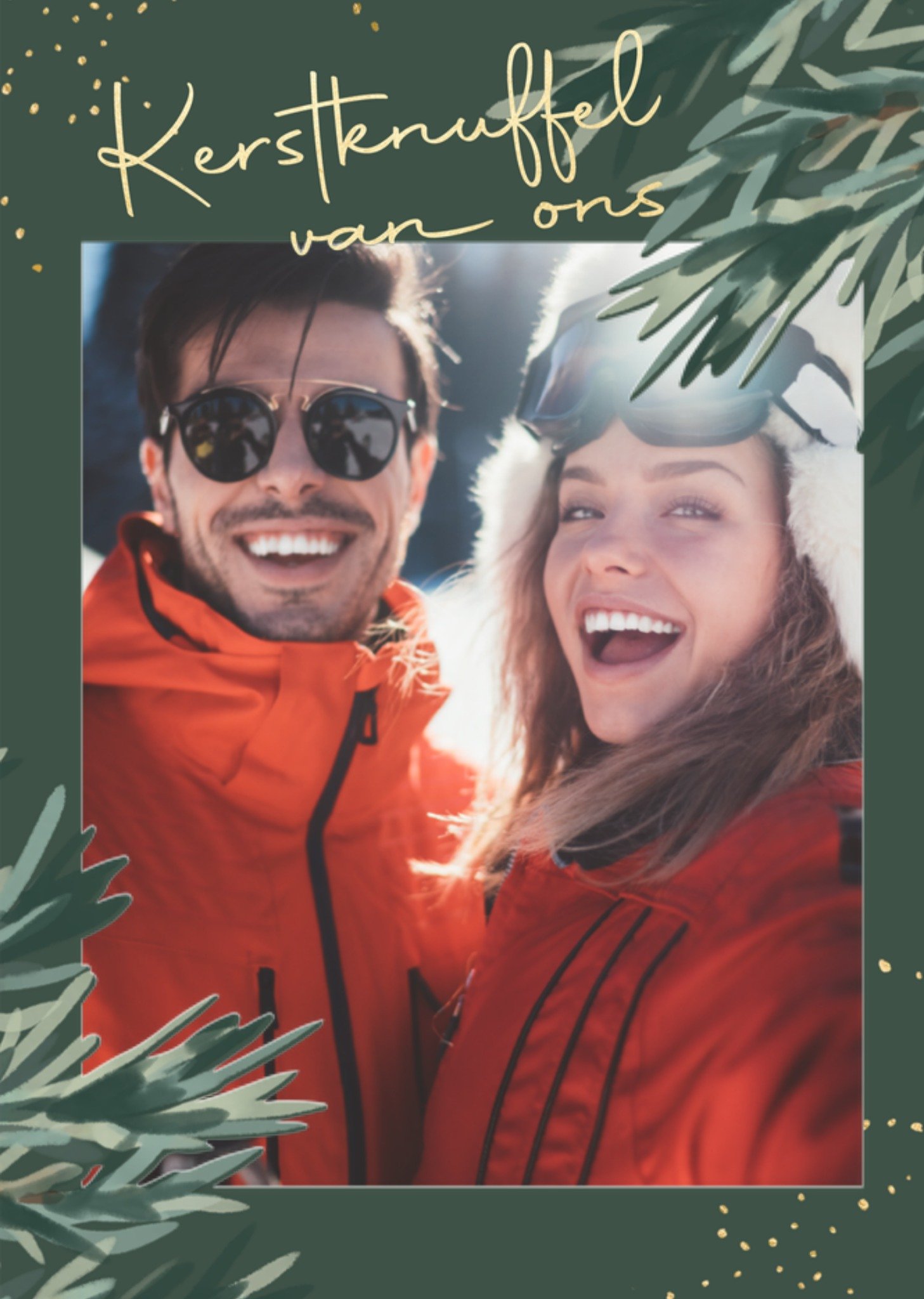 Greetz Kerstkaart Van ons Met foto Standard Card