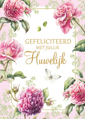 Janneke Brinkman | Huwelijkskaart | Gefeliciteerd met jullie huwelijk